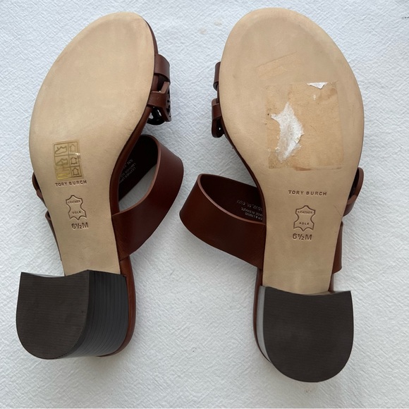 Tory Burch Women's Tiny Miller Toe Ring High Block Sandals - Picture 6 of 11